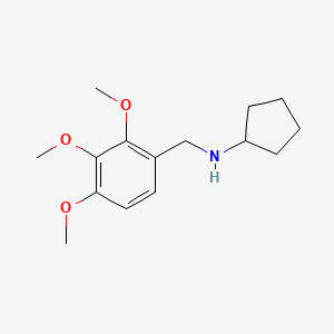 Chemical structure of Cyclopentyl-(2,3,4-trimethoxy-benzyl)-amine