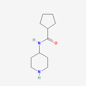 Chemical structure of Cyclopentanecarboxylic acid piperidin-4-ylamide