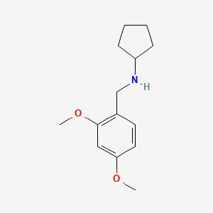 Chemical structure of Cyclopentyl-(2,4-dimethoxy-benzyl)-amine