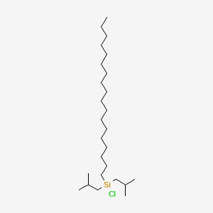 Chemical structure of Chlorodiisobutyloctadecylsilane