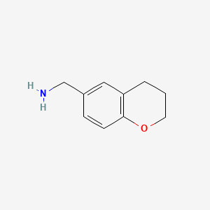 Chemical structure of C-Chroman-6-yl-methylamine