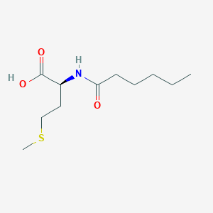 Chemical structure of Caproyl-L-methionine