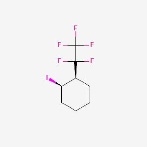 Chemical structure of cis-1-Iodo-2-(pentafluoroethyl)cyclohexane