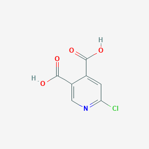 Chemical structure of 6-Chloropyridine-3,4-dicarboxylic acid