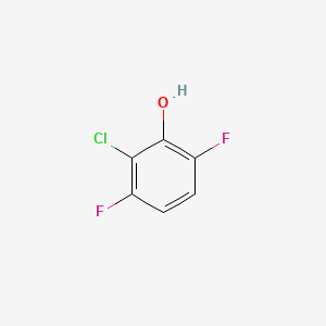 Chemical structure of 2-Chloro-3,6-difluorophenol