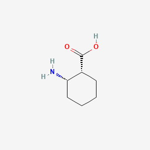 Chemical structure of cis-2-Amino-1-cyclohexanecarboxylic acid