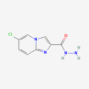 Chemical structure of 6-Chloroimidazo[1,2-a]pyridine-2-carbohydrazide