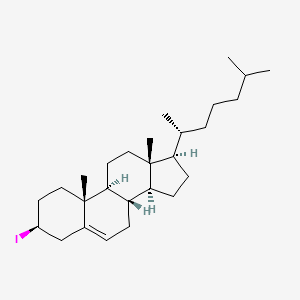 Chemical structure of Cholesteryl Iodide