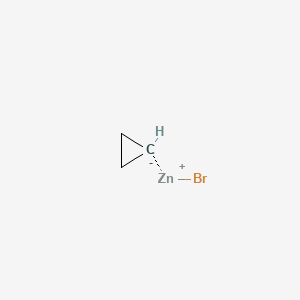 Chemical structure of Cyclopropylzinc bromide solution