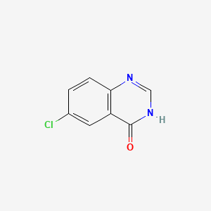 Chemical structure of 6-Chloro-4-quinazolone