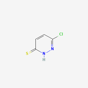 Chemical structure of 6-chloropyridazine-3-thiol