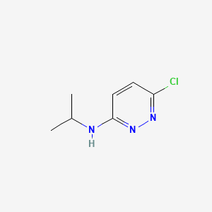Chemical structure of 6-chloro-N-isopropylpyridazin-3-amine