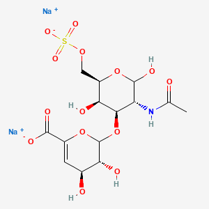 Chemical structure of Chondroitin disaccharide δdi-6S sodium salt