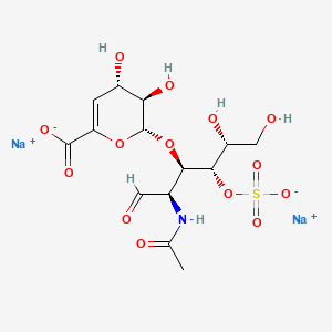 Chemical structure of Chondroitin disaccharide Δdi-4S sodium salt