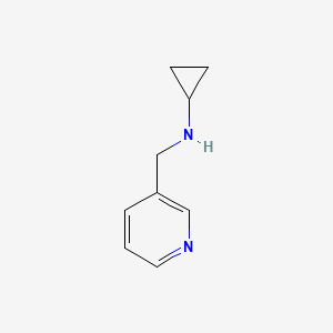 Chemical structure of Cyclopropyl-pyridin-3-ylmethyl-amine