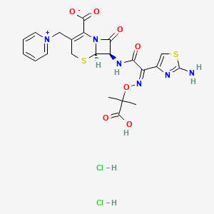 Chemical structure of Ceftazidime dihydrochloride
