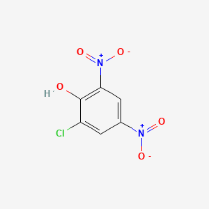 Chemical structure of 2-Chloro-4,6-dinitrophenol