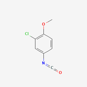 Chemical structure of 3-Chloro-4-methoxyphenyl isocyanate