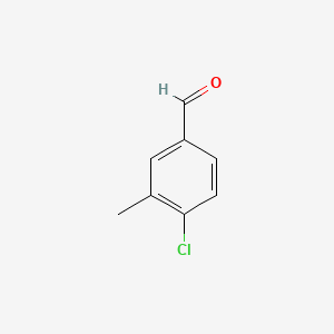 Chemical structure of 4-Chloro-3-methylbenzaldehyde