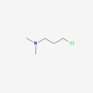 Chemical structure of 3-Chloro-N,N-dimethyl-1-propanamine