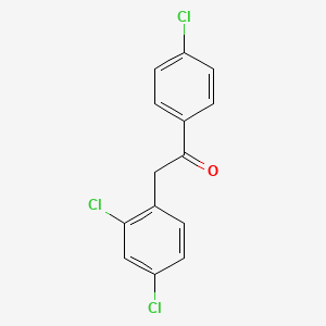 Chemical structure of 4′-Chloro-2-(2,4-dichlorophenyl)acetophenone
