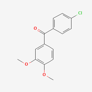 Chemical structure of 4-Chloro-3′,4′-dimethoxybenzophenone