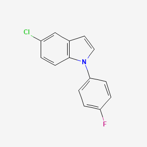 Chemical structure of 5-Chloro-1-(4-fluorophenyl)indole