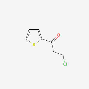 Chemical structure of 3-Chloro-1-(2-thienyl)-1-propanone