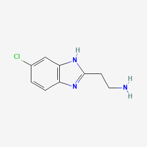 Chemical structure of 2-(5-Chloro-1H-benzimidazol-2-yl)ethanamine