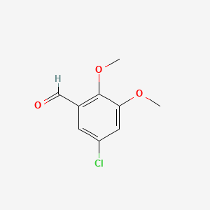Chemical structure of 5-Chloro-2,3-dimethoxybenzaldehyde