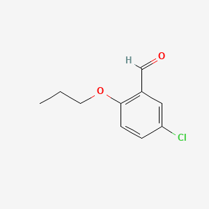 Chemical structure of 5-chloro-2-propoxybenzaldehyde