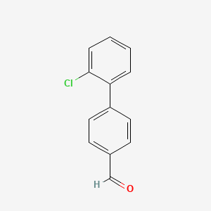 Chemical structure of 2'-Chlorobiphenyl-4-carbaldehyde