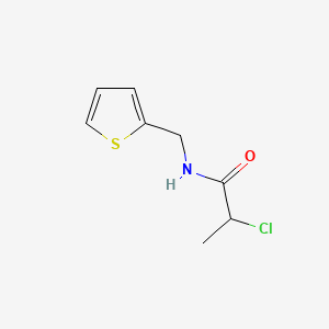 Chemical structure of 2-chloro-N-(thien-2-ylmethyl)propanamide