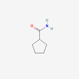 Chemical structure of Cyclopentanecarboxamide