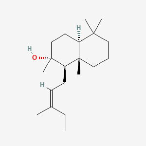 Chemical structure of (+)-cis-Abienol