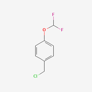 Chemical structure of 1-(chloromethyl)-4-(difluoromethoxy)benzene