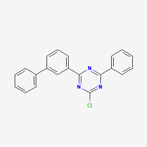 Chemical structure of 2-chloro-4-(biphenyl-3-yl)-6-phenyl-1,3,5-triazine