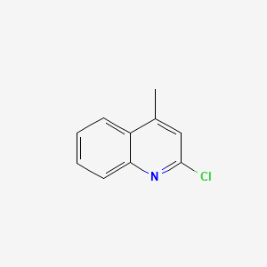 Chemical structure of 2-Chloro-4-methylquinolin