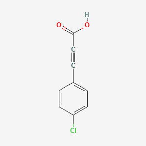 Chemical structure of 3-(4-Chlorophenyl)propiolic Acid