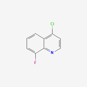 Chemical structure of 4-Chloro-8-fluoroquinoline