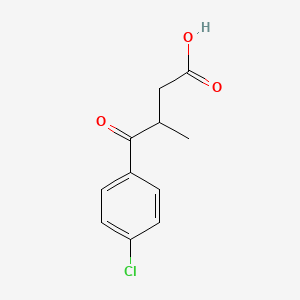 Chemical structure of 4-(4-Chlorophenyl)-3-methyl-4-oxobutyric Acid