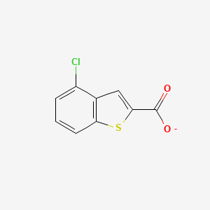 Chemical structure of 4-Chlorobenzo[b]thiophene-2-carboxylic Acid