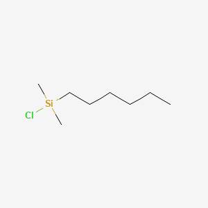 Chemical structure of Chloro(hexyl)dimethylsilane