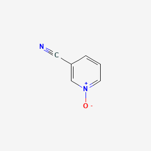 Chemical structure of 3-Cyanopyridine N-Oxide