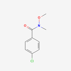 Chemical structure of 4-Chloro-N-methoxy-N-methylbenzamide