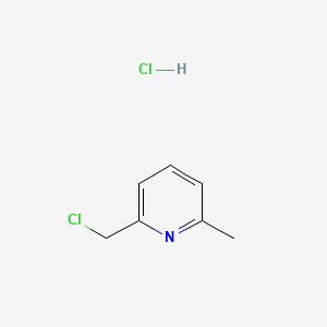 Chemical structure of 2-(Chloromethyl)-6-methylpyridine Hydrochloride