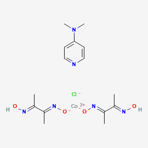 Chemical structure of Chlorobis(dimethylglyoximato)[4-(dimethylamino)pyridine]cobalt(III)