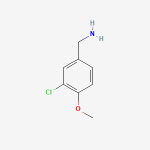 Chemical structure of 3-Chloro-4-methoxybenzylamine