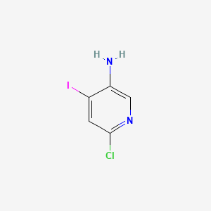 Chemical structure of 6-CHLORO-4-IODOPYRIDIN-3-AMINE