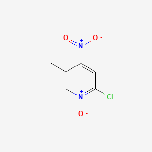 Chemical structure of 2-Chloro-5-Methyl-4-Nitro-Pyridine 1-Oxide